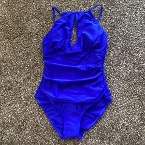 Ellen Tracy Royal Blue One Piece Swimsuit